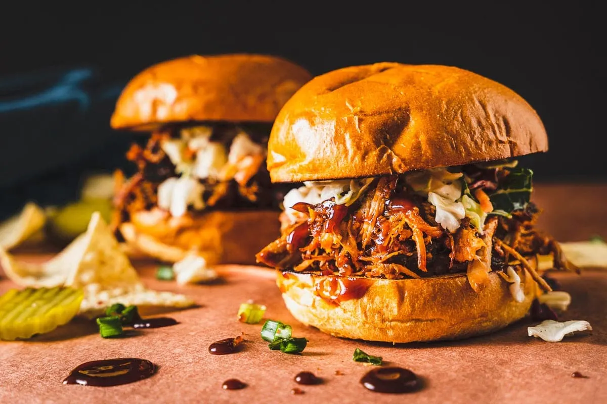 Pulled pork sandwich BBQ